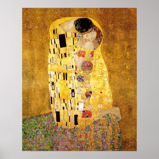 Poster Gustav Klimt "Le Baiser" (Devant)