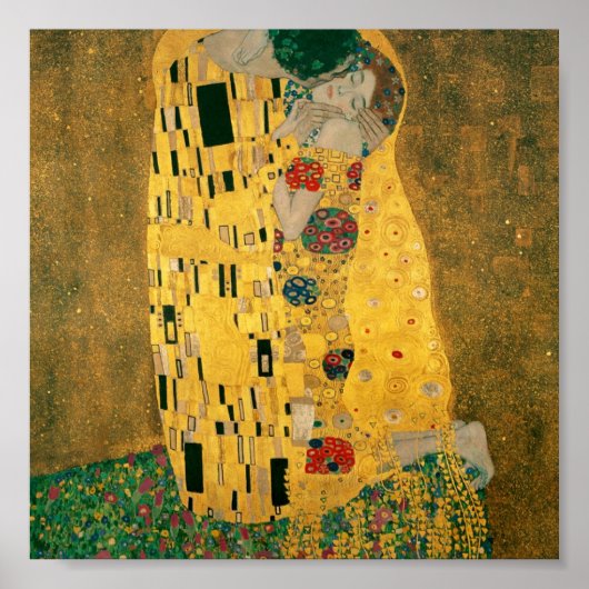 Poster Gustav Klimt // Le Baiser // Der Kuss (Devant)