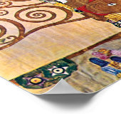 Poster Gustav Klimt - Le Baiser - Peinture d'art fin (Coin)