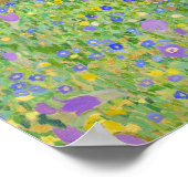 Poster Gustav Klimt Le Baiser Restauré Couleur Vibrante (Coin)