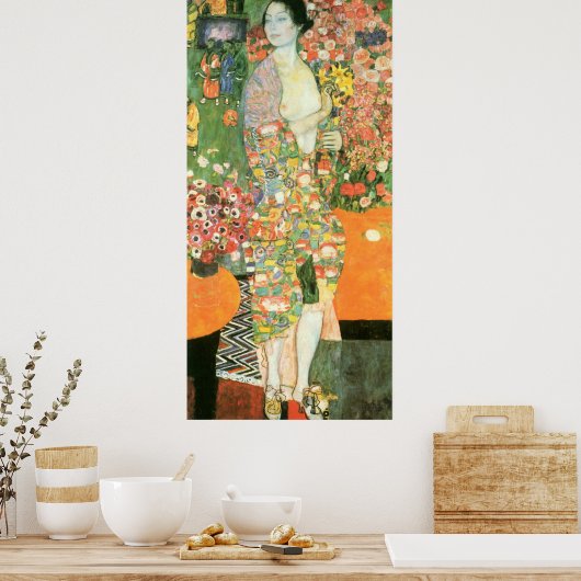 Poster Gustav Klimt - le danseur (Cuisine)