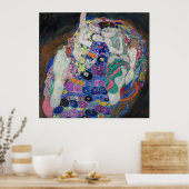 Poster Gustav Klimt Le Maiden (Cuisine)