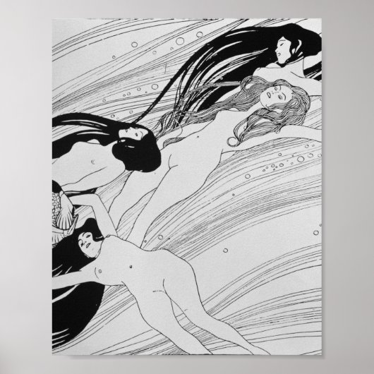 Poster Gustav Klimt - Le Sang Du Poisson (Devant)
