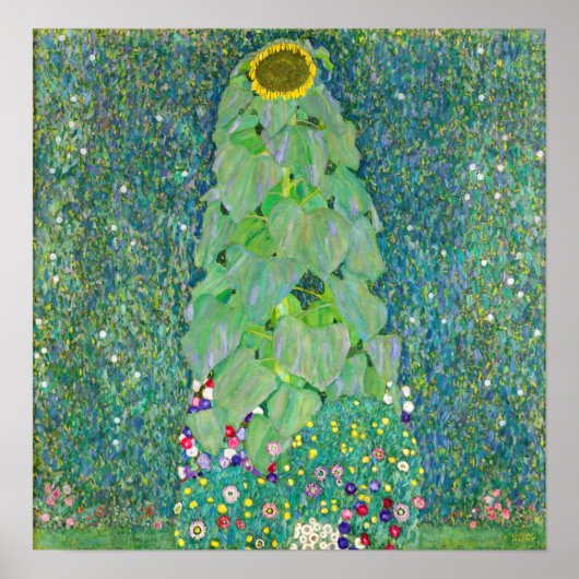 Poster Gustav Klimt - Le tournesol (Devant)