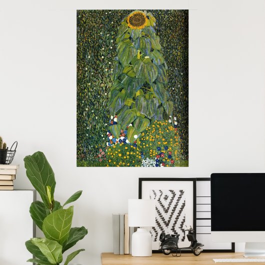 Poster Gustav Klimt "Le tournesol" (Bureau à domicile)