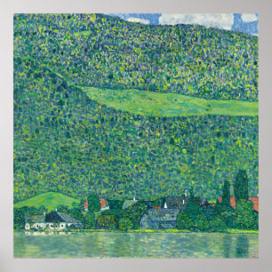 Poster Gustav Klimt - Litzenberg au lac Attersee