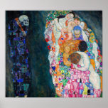 Poster Gustav Klimt - Mort et vie<br><div class="desc">Décès et vie - Gustav Klimt,  Huile sur toile,  1910-1915</div>