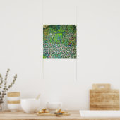 Poster Gustav Klimt - Paysage horticole et sommet d'une c (Cuisine)