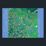 Poster Gustav Klimt Paysage italien peinture florale<br><div class="desc">Les plus grandes peintures de l'histoire,  numériquement restaurées,  éclairées et recolorées pour aujourd'hui. Le chef-d'oeuvre italien de Gustav Klimt en 1913,  Paysage,  est une oeuvre florale unique de l'artiste connue pour ses peintures de style Art Nouveau.</div>