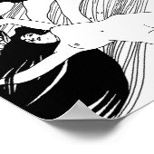 Poster Gustav Klimt - Poisson Sang Surreal Art Japonais (Coin)