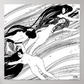 Poster Gustav Klimt - Poisson Sang Surreal Art Japonais (Devant)