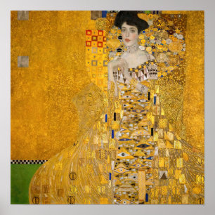 Poster Gustav Klimt - Portrait d'Adele Bloch-Bauer I