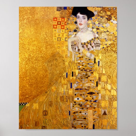Poster Gustav Klimt Portrait d'Adele Bloch-Bauer I (Devant)