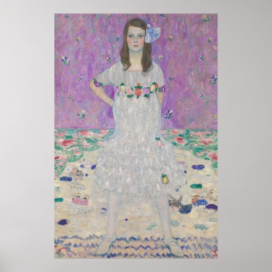 Poster Gustav Klimt - Portrait de Mäda Primavesi (Devant)