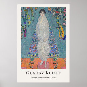 Poster Gustav Klimt – Portrait d'Elisabeth Lederer