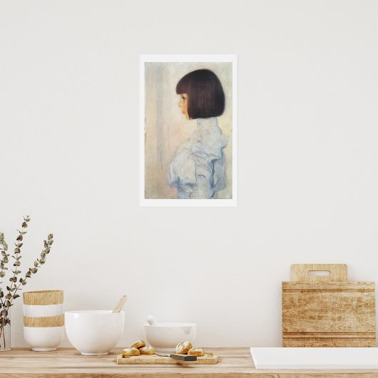 Poster Gustav Klimt Portrait d'Helene Klimt (Cuisine)