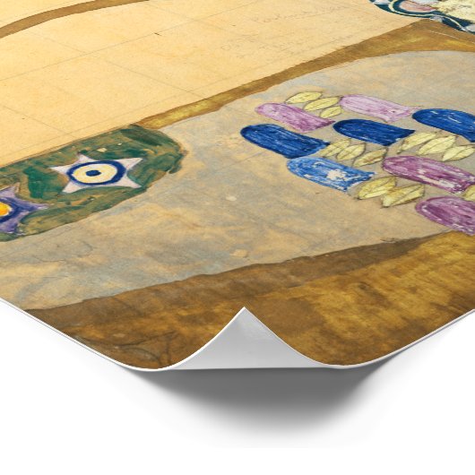 Poster Gustav Klimt - Réalisation, Stoclet Frieze (Coin)