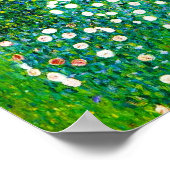 Poster Gustav Klimt Roses sous l'affiche de l'arbre à poi (Coin)