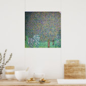 Poster Gustav Klimt - Rosiers sous les arbres (Cuisine)