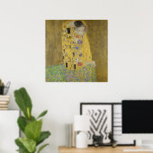 Poster Gustav Klimt The Kiss (Bureau à domicile)