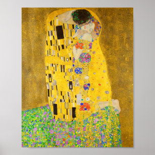 Poster Gustav Klimt The Kiss Fine Art