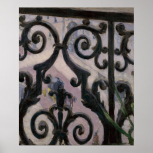Poster Gustave Cailebotte Vue depuis un balcon