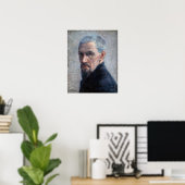 Poster Gustave Caillebotte - Autoportrait (Bureau à domicile)
