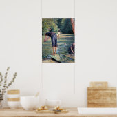 Poster Gustave Caillebotte - Baigneurs, bord de l'Yerres (Cuisine)