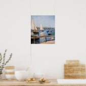 Poster Gustave Caillebotte - Bateaux à voile à Argenteuil (Cuisine)