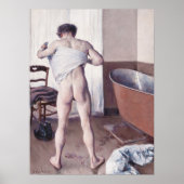 Poster Gustave Caillebotte Caillebotte Homme à son bain (Devant)