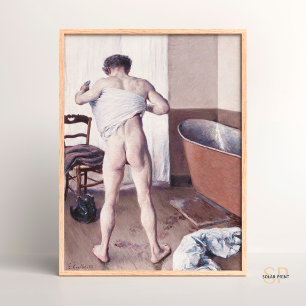 Poster Gustave Caillebotte Caillebotte Homme à son bain