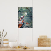 Poster Gustave Caillebotte - Canoës sur l'Yerres (Cuisine)