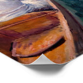 Poster Gustave Caillebotte - Canoës sur l'Yerres (Coin)