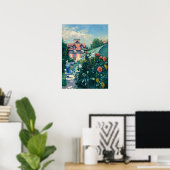 Poster Gustave Caillebotte - Dahlias, Jardin (Bureau à domicile)