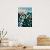 Poster Gustave Caillebotte - Dahlias, Jardin (Cuisine)