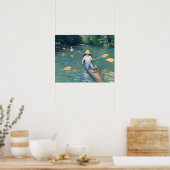 Poster Gustave Caillebotte - Embarcations sur l'Yerres (Cuisine)