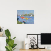 Poster Gustave Caillebotte - La Seine à Argenteuil (Bureau à domicile)