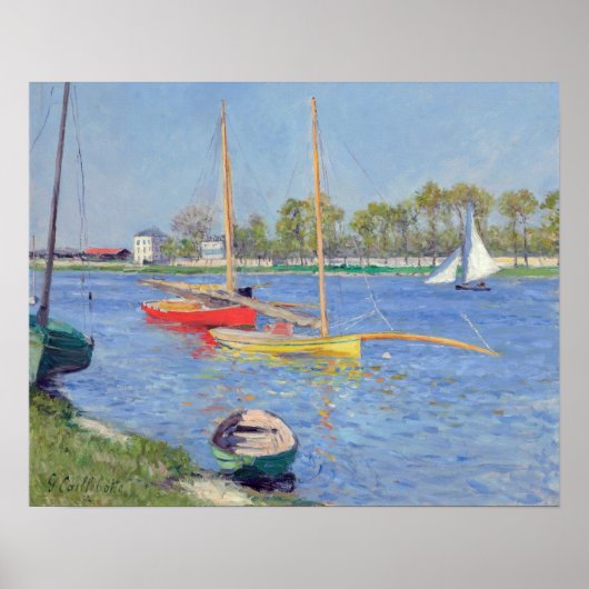 Poster Gustave Caillebotte - La Seine à Argenteuil (Devant)