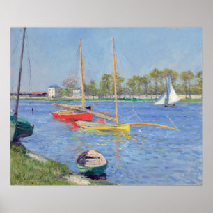 Poster Gustave Caillebotte - La Seine à Argenteuil