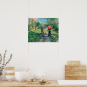 Poster Gustave Caillebotte - Le Chemin montant (Cuisine)