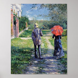 Poster Gustave Caillebotte - Le chemin vers le haut