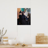 Poster Gustave Caillebotte - Leçon de piano (Cuisine)