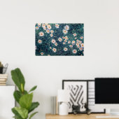 Poster Gustave Caillebotte - Lit de marguerites, détails (Bureau à domicile)