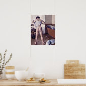 Poster Gustave Caillebotte - Man at his Bath (Cuisine)