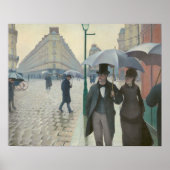 Poster Gustave Caillebotte - Paris Street ; Rainy Day (Devant)