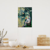 Poster Gustave Caillebotte - Pêche à la ligne (Cuisine)