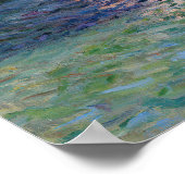 Poster Gustave Caillebotte - Pont à Argenteuil & Seine (Coin)