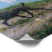 Poster Gustave Caillebotte - Richard Gallo et son chien (Coin)