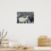Poster Gustave Caillebotte - Toits dans la neige (Cuisine)