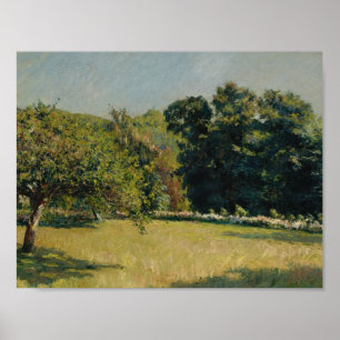 Poster Gustave Caillebotte - Un jardin à Trouville